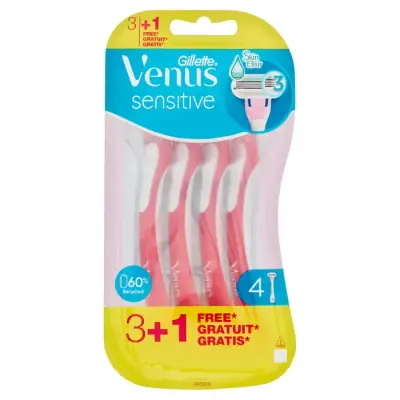 Venus Sensitiv Lame de Ras Femei Set/3+1 Bax 5 buc.